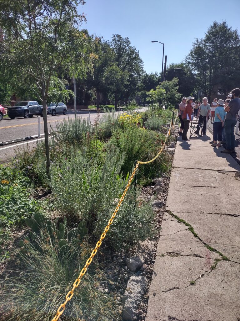 Volunteers hosted 4 stations to discuss various aspects of the garden's creation and maintenance.