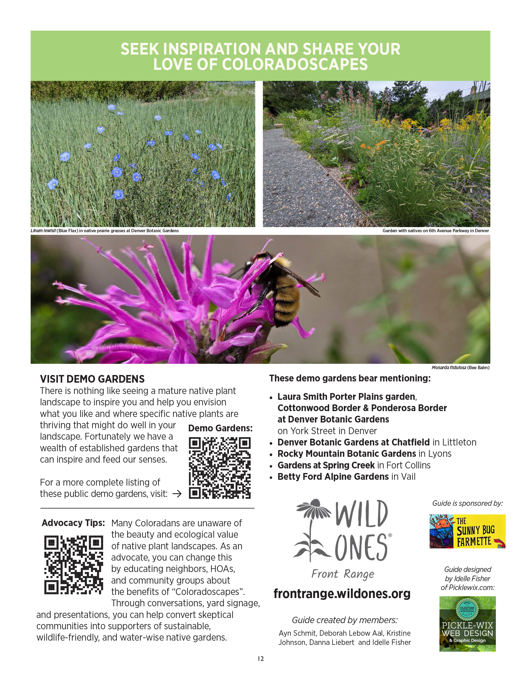 BEGINNER’S GUIDE FOR GROWING COLORADO NATIVE PLANTS from Front Range Wild Ones - Seed Inspiration & Share your love of Coloradoscapes